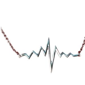 Sterling Silver EKG Rhythm Necklace